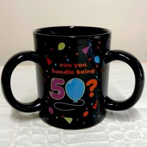 50th Birthday Cup ENESCO Over The Hill “can you handle being 50?”